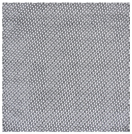 Safavieh Slate 700 6'-7" x 6'-7" Rug in Ivory / Black