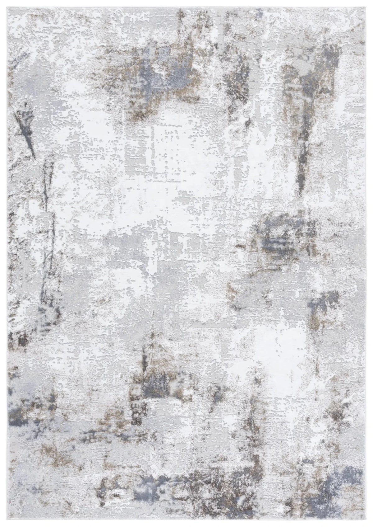 Safavieh Slate 700 4'-0" x 6'-0" Rug in Grey / Ivory Brown