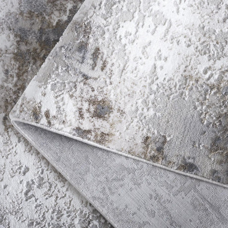 Safavieh Slate 700 4'-0" x 6'-0" Rug in Grey / Ivory Brown