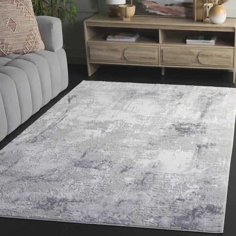 Safavieh Slate 700 4'-0" x 6'-0" Rug in Grey / Ivory