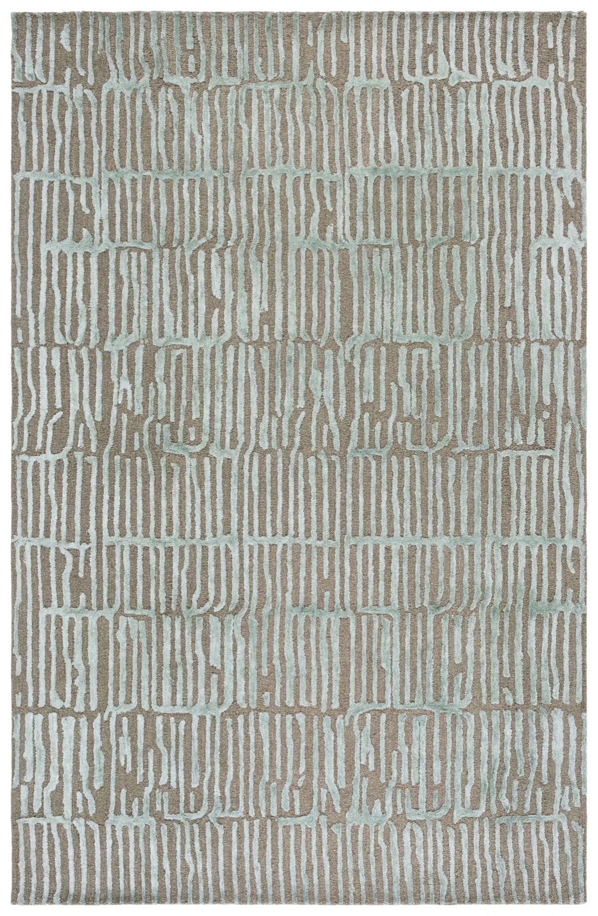 Safavieh Soho 4'-0" x 6'-0" Rug in Green / Brown