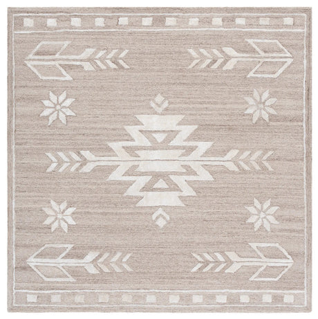 Safavieh Soho 6'-0" x 6'-0" Rug in Beige / Ivory