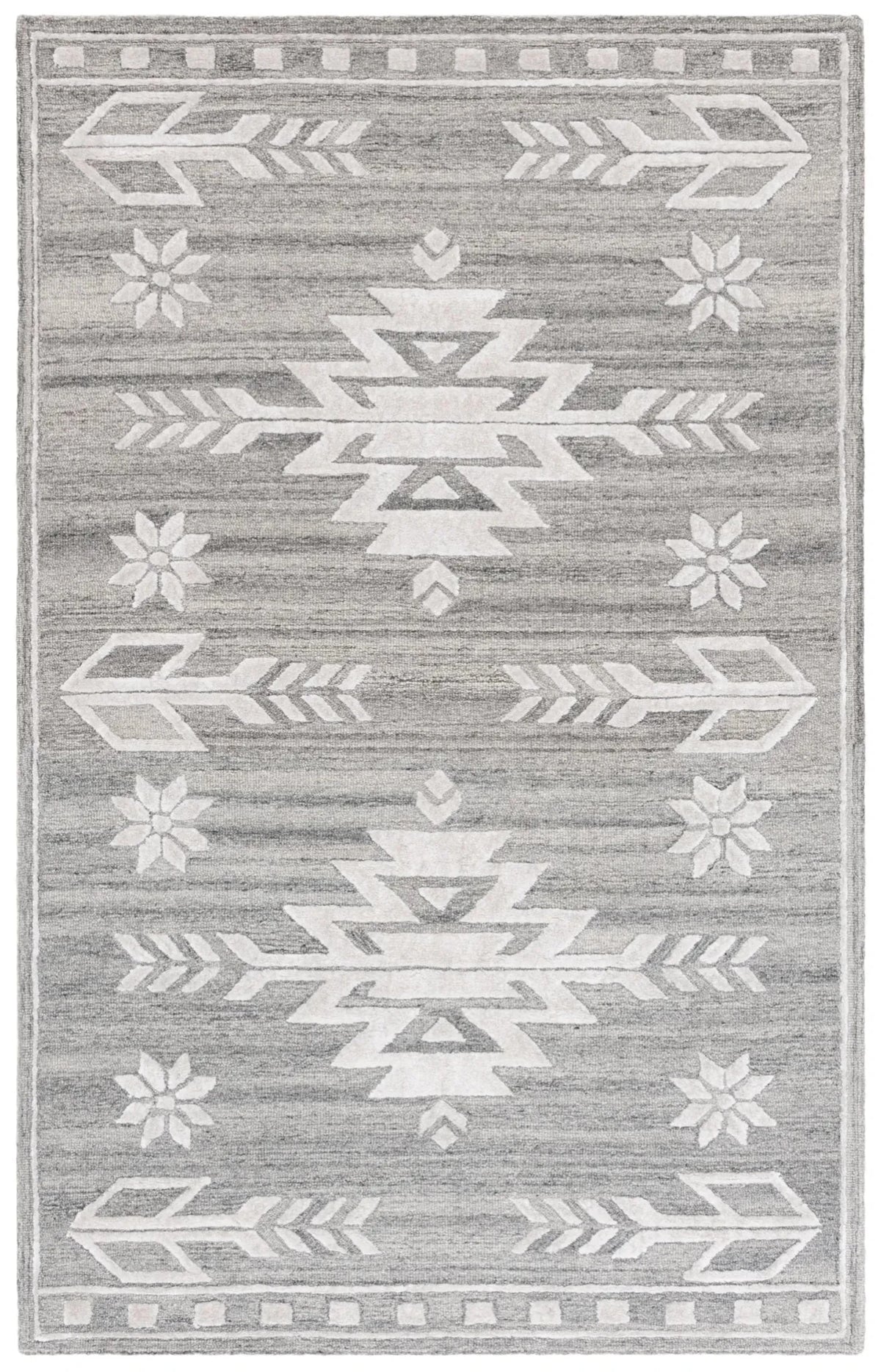 Safavieh Soho 4'-0" x 6'-0" Rug in Grey / Ivory