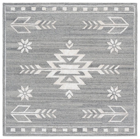 Safavieh Soho 6'-0" x 6'-0" Rug in Grey / Ivory