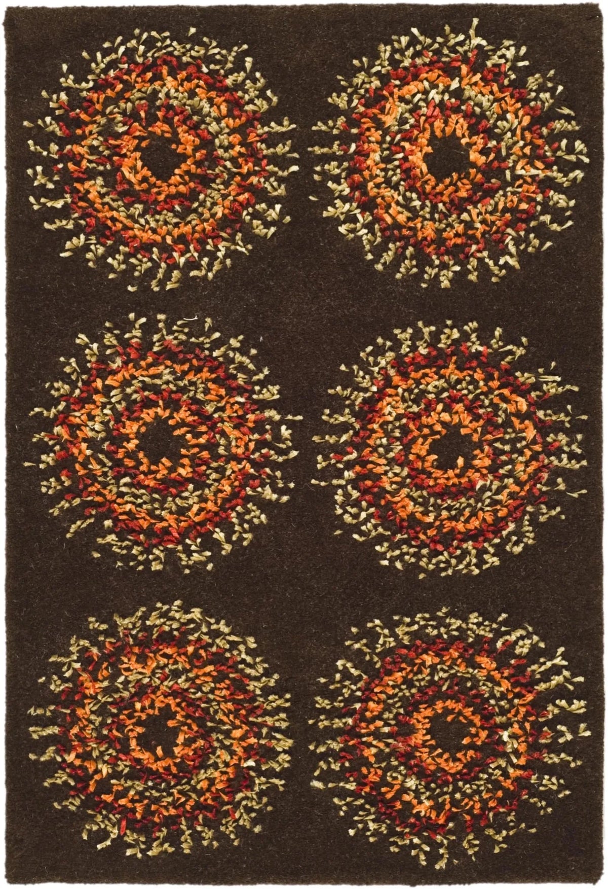 Safavieh Soho 2'-0" x 3'-0" Rug in Brown / Gold