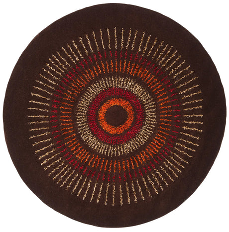 Safavieh Soho 6'-0" x 6'-0" Rug in Brown / Gold