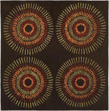 Safavieh Soho 6'-0" x 6'-0" Rug in Brown / Gold