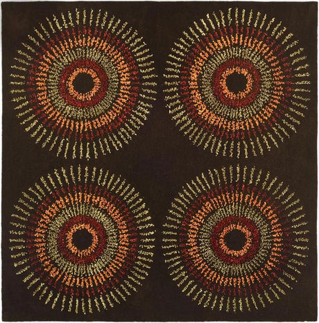 Safavieh Soho 6'-0" x 6'-0" Rug in Brown / Gold