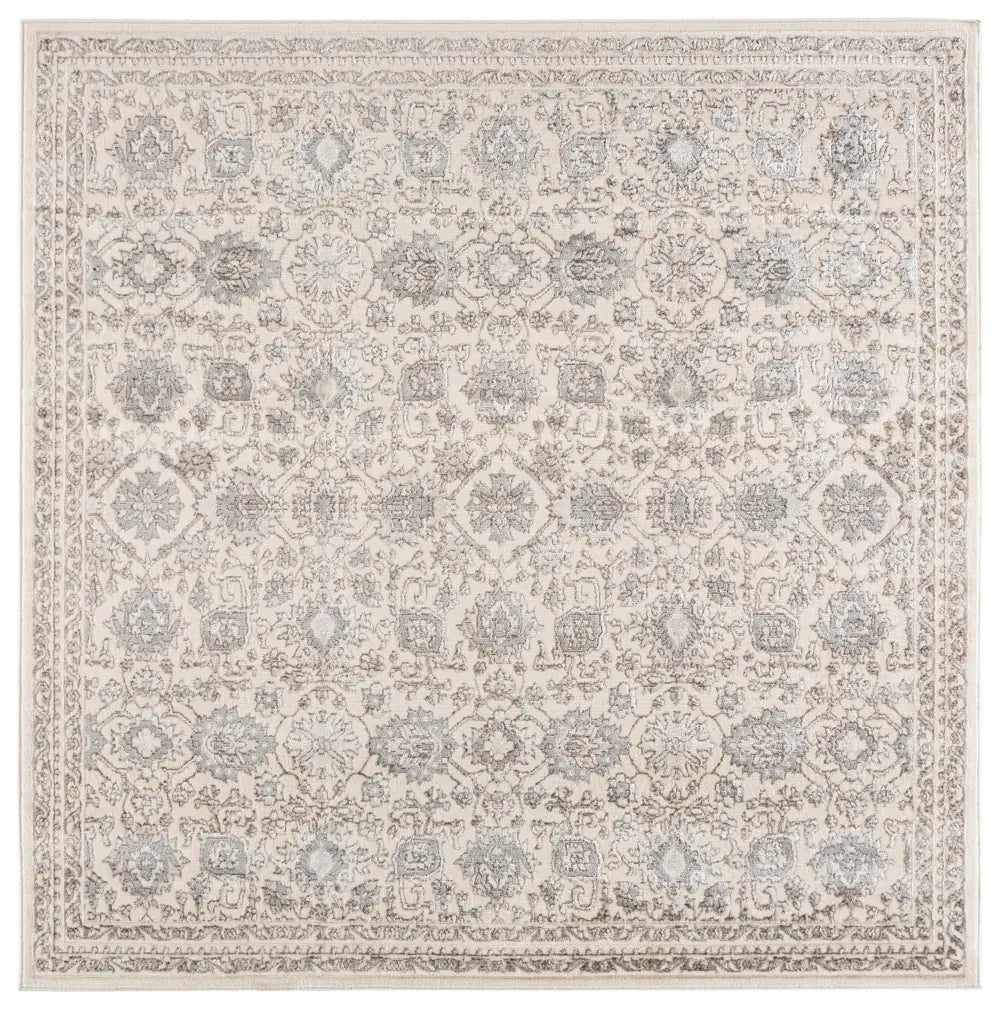 Safavieh Spectrum 6'-7" x 6'-7" Rug in Ivory / Grey