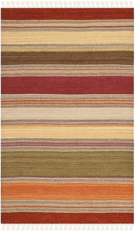 Safavieh Striped Kilim 2'-6" x 4'-0" Rug in Green