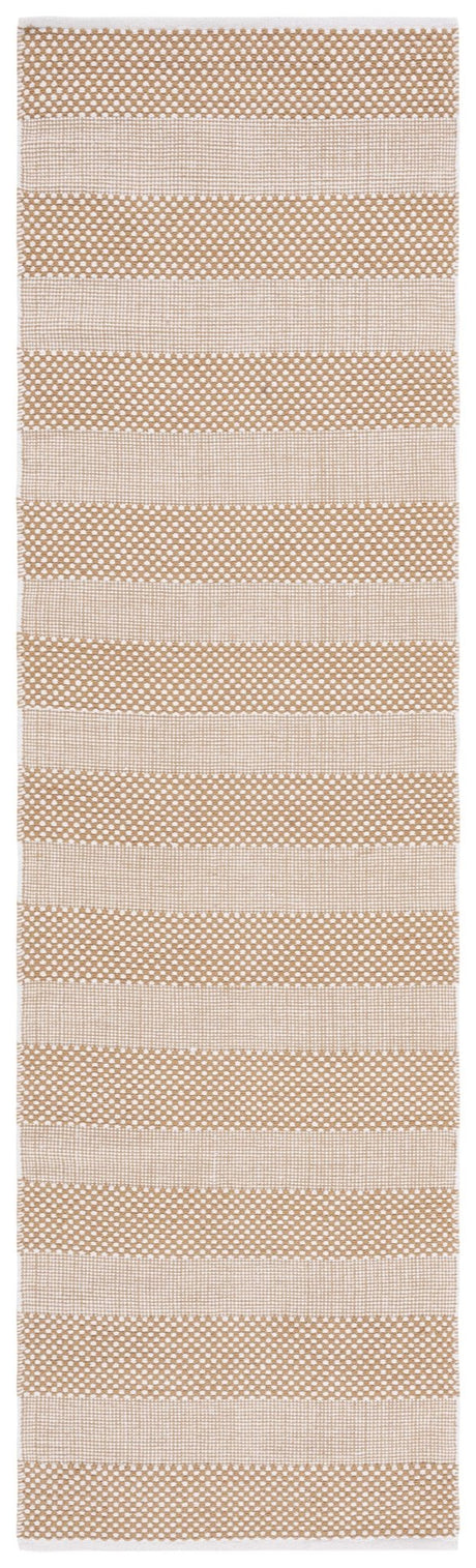 Safavieh Striped Kilim Stk802D Ivory/Gold Rug.