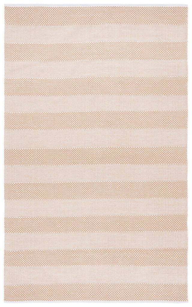 Safavieh Striped Kilim Stk802D Ivory/Gold Rug.