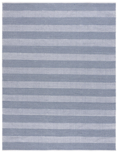Safavieh Striped Kilim Stk802M Ivory/Blue Rug.