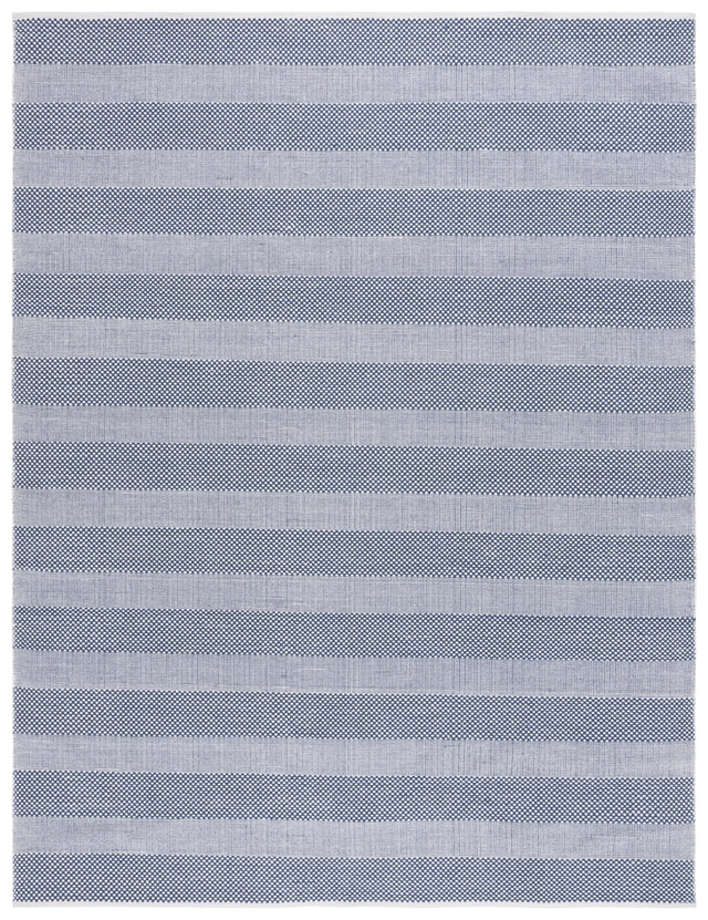 Safavieh Striped Kilim Stk802M Ivory/Blue Rug.