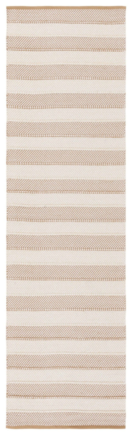Safavieh Striped Kilim Stk803B Beige/Gold Rug.