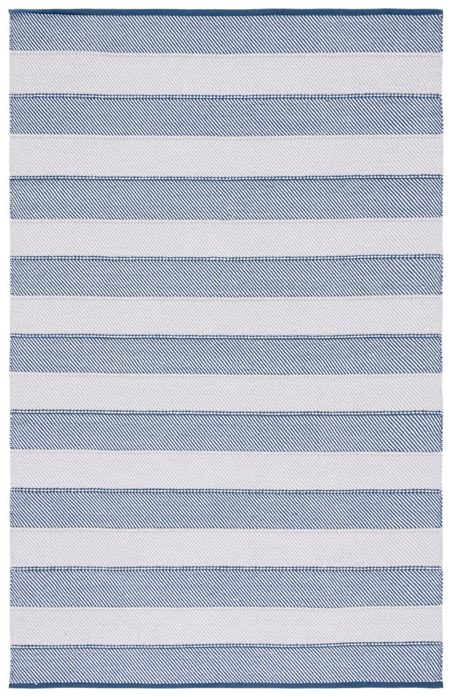 Safavieh Striped Kilim Stk803F Grey/Blue Rug.