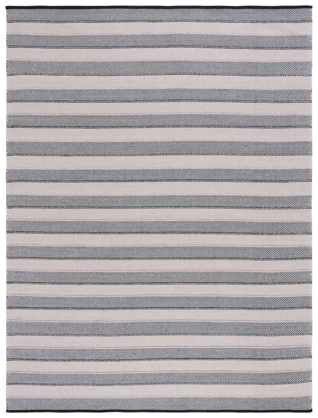 Safavieh Striped Kilim Stk803Z Ivory/Black Rug.