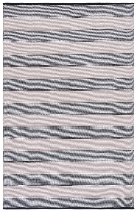 Safavieh Striped Kilim Stk803Z Ivory/Black Rug.