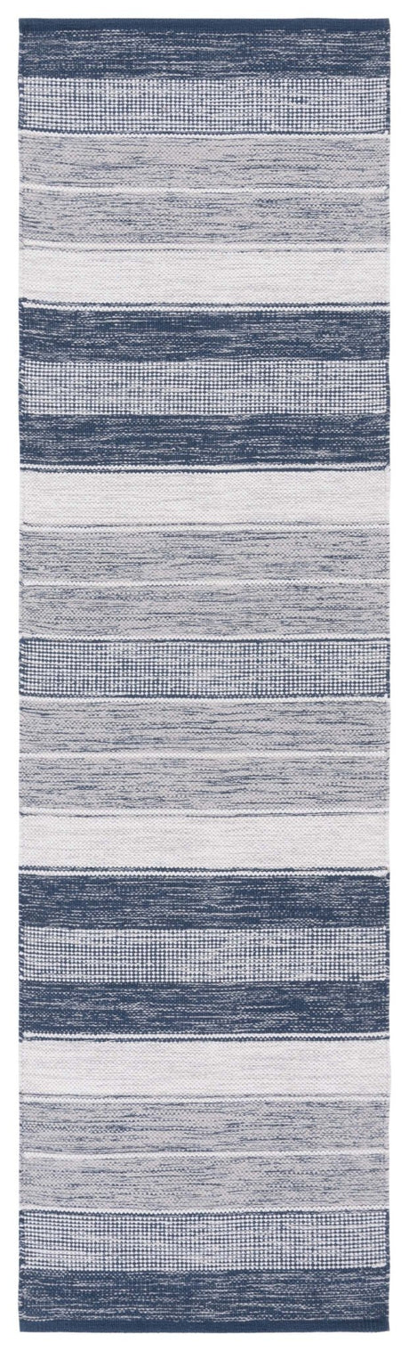 Safavieh Striped Kilim Stk804M Grey/Blue Rug.