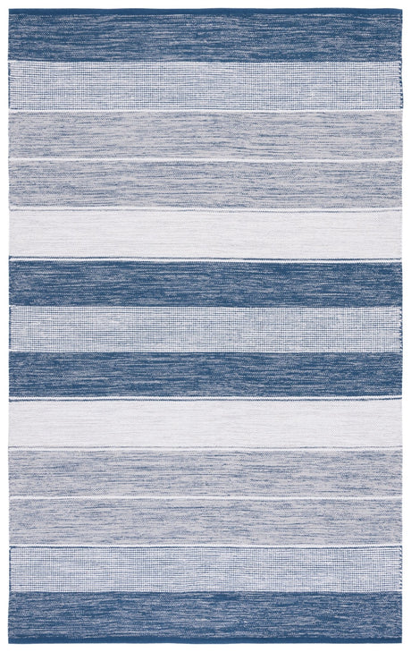 Safavieh Striped Kilim Stk804M Grey/Blue Rug.