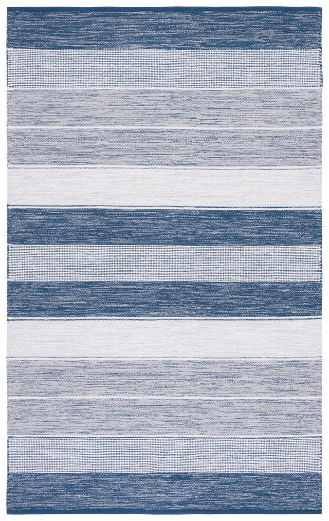 Safavieh Striped Kilim Stk804M Grey/Blue Rug.