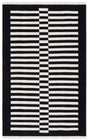 Safavieh Striped Kilim Stk805Z Black/Ivory Rug.