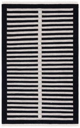 Safavieh Striped Kilim Stk806B Beige/Black Rug.