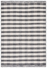 Safavieh Striped Kilim Stk807Z Black/Ivory Rug.