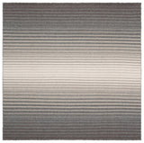 Safavieh Striped Kilim 6'-0" x 6'-0" Rug in Grey / Ivory