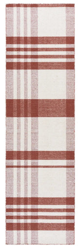 Safavieh Striped Kilim 2'-3" x 8'-0" Rug in Rust / Ivory