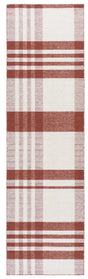 Safavieh Striped Kilim 2'-3" x 8'-0" Rug in Rust / Ivory