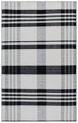 Safavieh Striped Kilim 4'-0" x 6'-0" Rug in Black / Light Blush