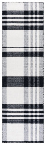 Safavieh Striped Kilim 2'-3" x 8'-0" Rug in Black / Ivory