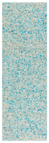 Safavieh Studio Leather 2'-3" x 7'-0" Rug in Turquoise / Gold
