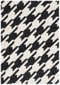 Safavieh Studio Leather 4'-0" x 6'-0" Rug in Ivory / Black