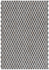 Safavieh Studio Leather 4'-0" x 6'-0" Rug in Ivory / Black