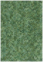 Safavieh Studio Leather 4'-0" x 6'-0" Rug in Green