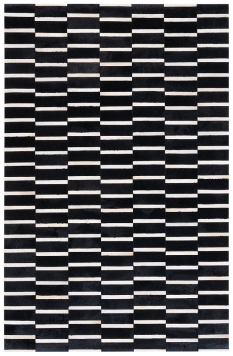 Safavieh Studio Leather Stl821Z Black/Beige Rug.