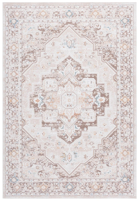 Safavieh Sydney 4'-0" x 6'-0" Rug in Beige / Brown Ivory