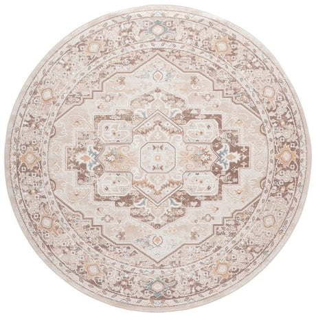 Safavieh Sydney 6'-6" x 6'-6" Rug in Beige / Brown Ivory