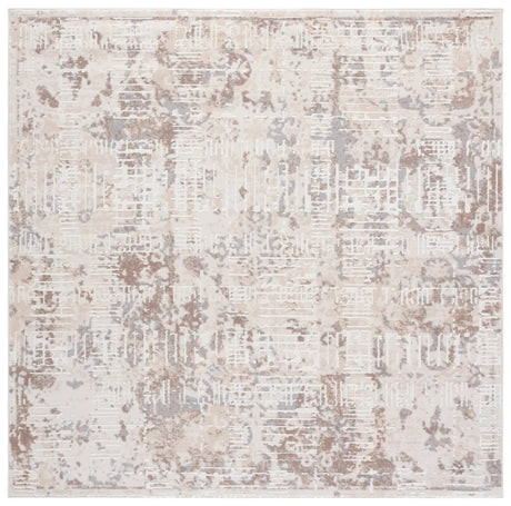 Safavieh Sydney 6'-6" x 6'-6" Rug in Beige / Brown Grey