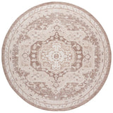 Safavieh Sydney 6'-6" x 6'-6" Rug in Beige / Brown Ivory