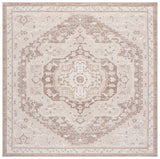 Safavieh Sydney 6'-6" x 6'-6" Rug in Beige / Brown Ivory