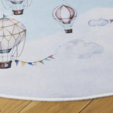 Safavieh Tacoma Kids 100 5'-0" x 5'-0" Rug in Ivory / Blue