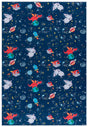 Safavieh Tacoma Kids 100 6'-0" x 9'-0" Rug in Navy / Rust