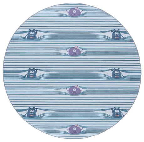Safavieh Tacoma Kids 100 5'-0" x 5'-0" Rug in Grey / Blue