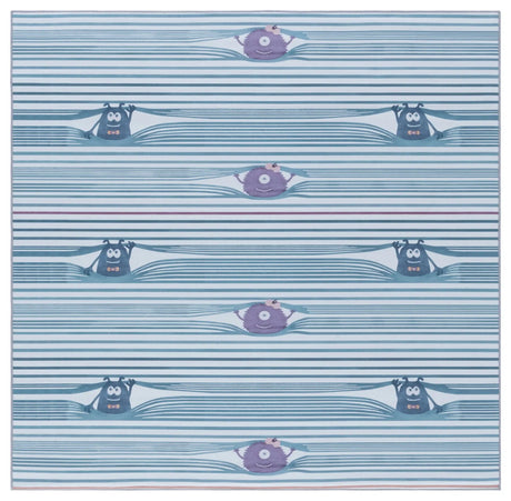 Safavieh Tacoma Kids 100 5'-0" x 5'-0" Rug in Grey / Blue