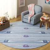 Safavieh Tacoma Kids 100 5'-0" x 5'-0" Rug in Grey / Blue
