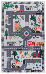 Safavieh Tacoma Kids 100 5'-0" x 8'-0" Rug in Ivory / Grey