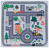 Safavieh Tacoma Kids 100 5'-0" x 5'-0" Rug in Ivory / Grey